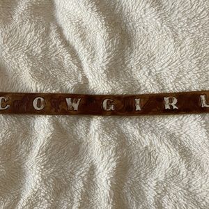 Original Western , Leather Belt , hand made by Jeff Gallea, excellent quality